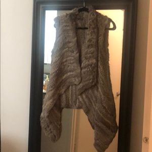 Love Token Rabbit Fur Vest